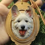 Luckypeti Custom Leather Pet Portrait European Filigree Style
