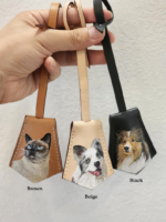 Custom Hand-Painted Leather Pet Bag Charm | The Everyday Companion - 图片 2